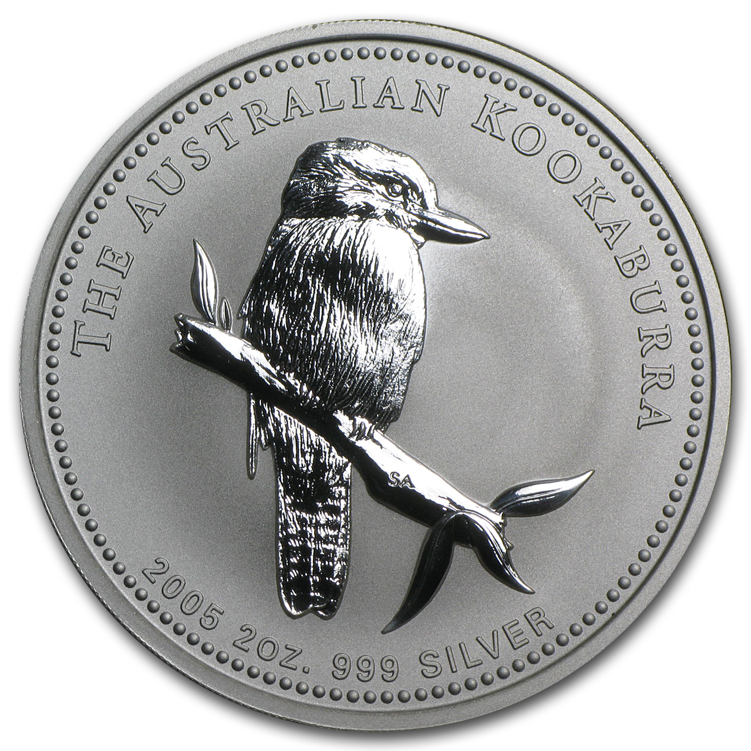 2005 2 oz Australian Kookaburra .999 silver
